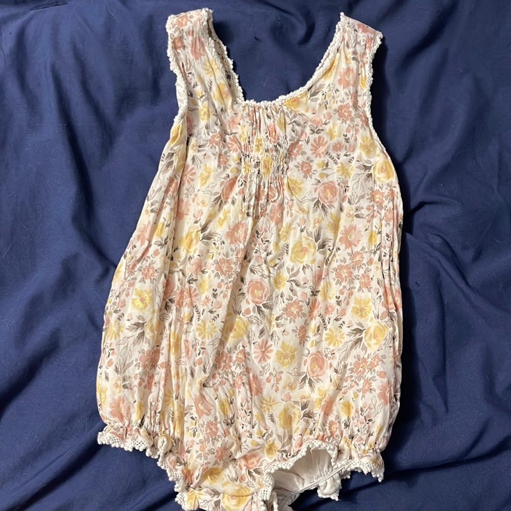 Dylan & Abby Floral Bubble Adjustable Straps 18M